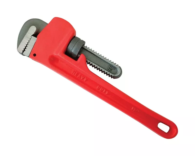 Heavy Duty Pipe Wrench 12 In. Cast Iron Adjustable Tool