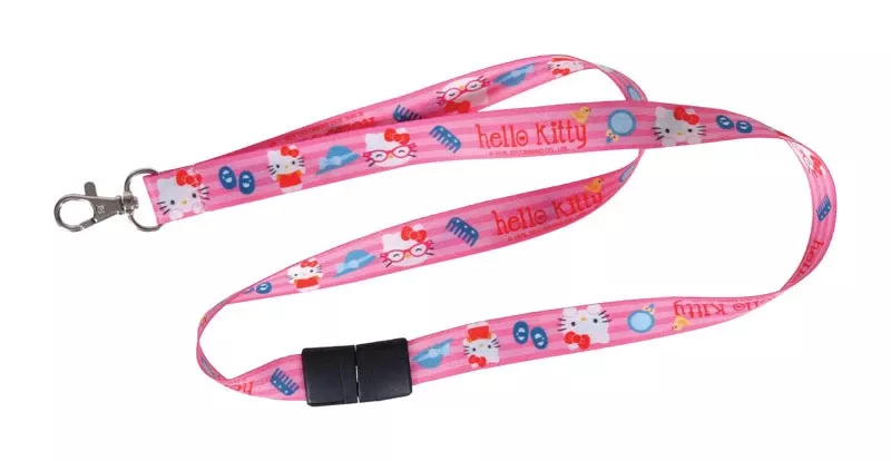 Hello Kitty Multicolored Polyester Decorative Key Chain Lanyard – Model 712378