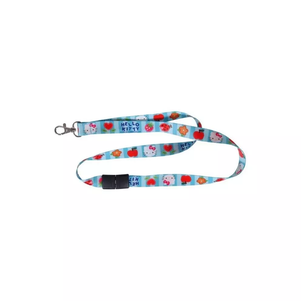 Hello Kitty Patchwork Lanyard Keychain – Stylish And Functional Accessory
