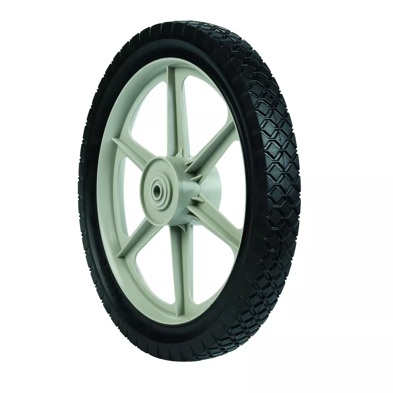 High Lawn Mower Wheel, Plastic Spokes, 14 In.