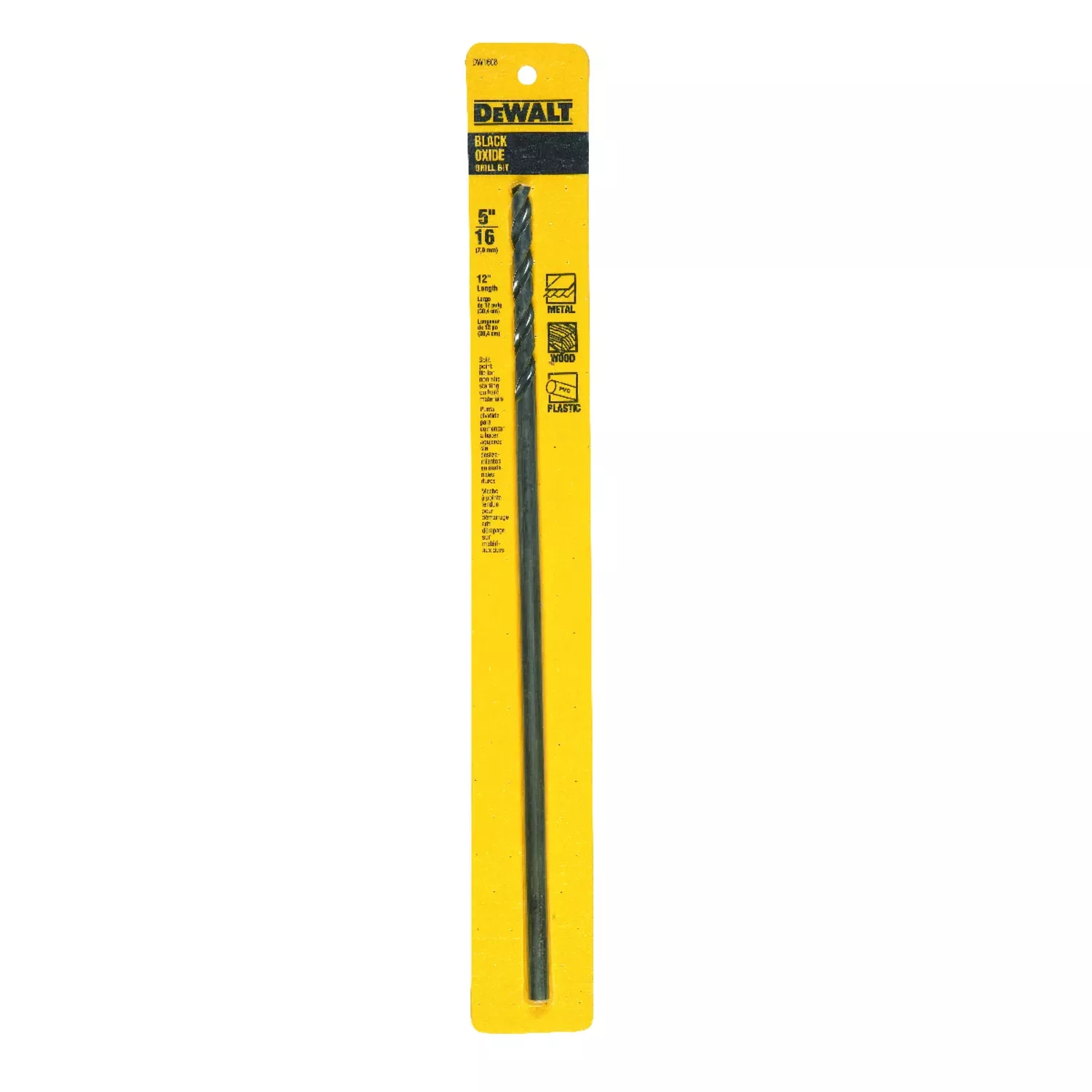 High-speed Split-point Steel Drill Bit, 5/16 X 12 In.
