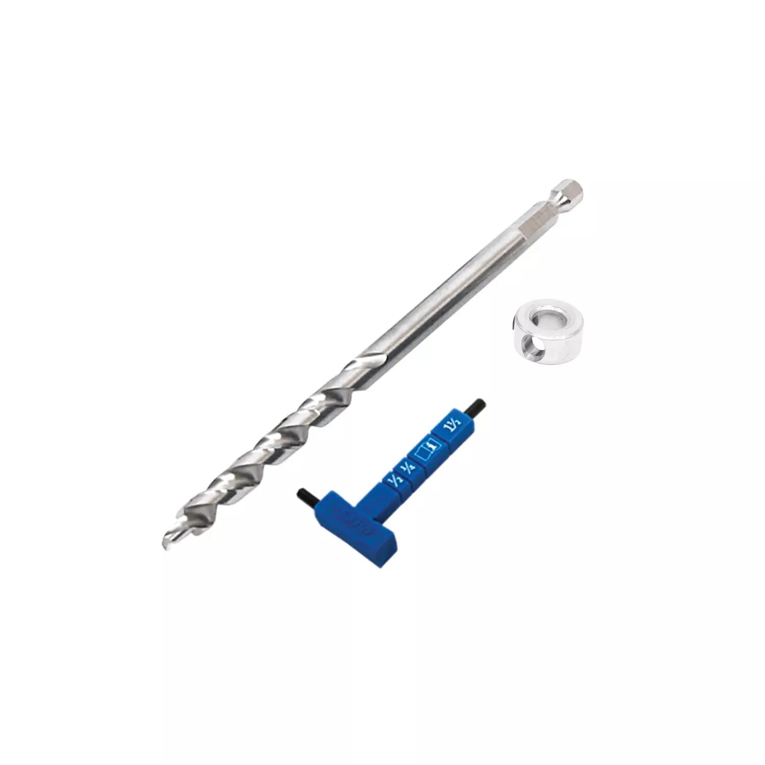 High Speed Steel Micro-pocket Adjustable Drill Stop Set 3 Piece Kpha540