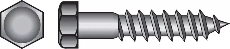 Hillman 1/2 In. X 4-1/2 In. L Hex Hot Dipped Galvanized Steel Lag Screw 25 Pk