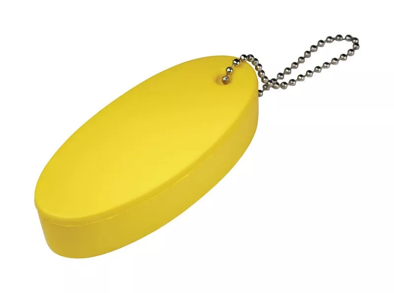 Hillman Foam/metal Yellow Sporting Accessories Floating Keychain