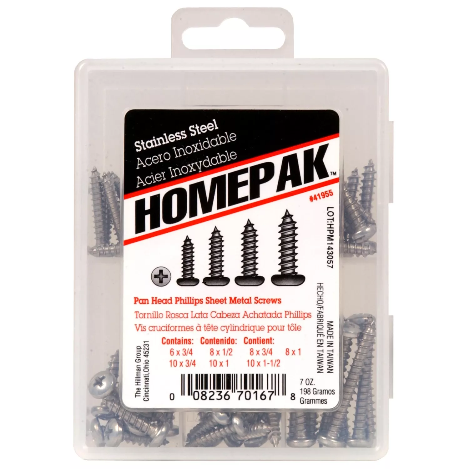 Hillman No. 6 Ga. Phillips Pan Head Sheet Metal Screw Kit
