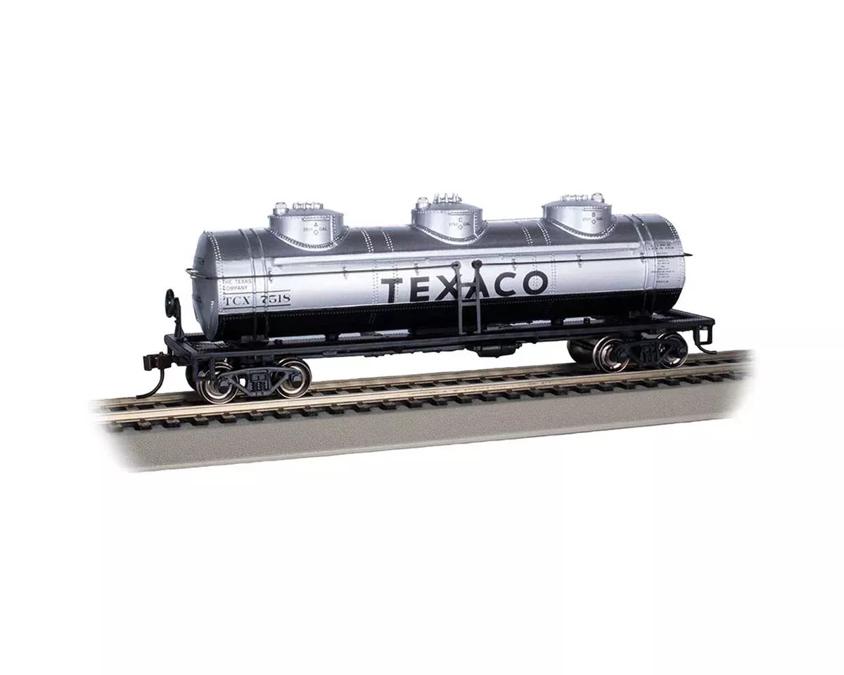 HO 40′ Three Dome Tank Car Texaco #7518 (BAC17112)