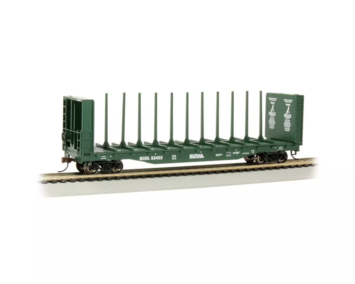 HO 52′ Flat Car BC RAIL #52423 (BAC12901)