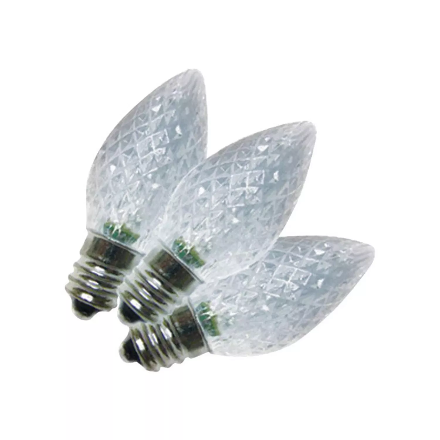 Holiday Bright Lights Led C7 Cool White 25 Ct Replacement Christmas Light Bulbs