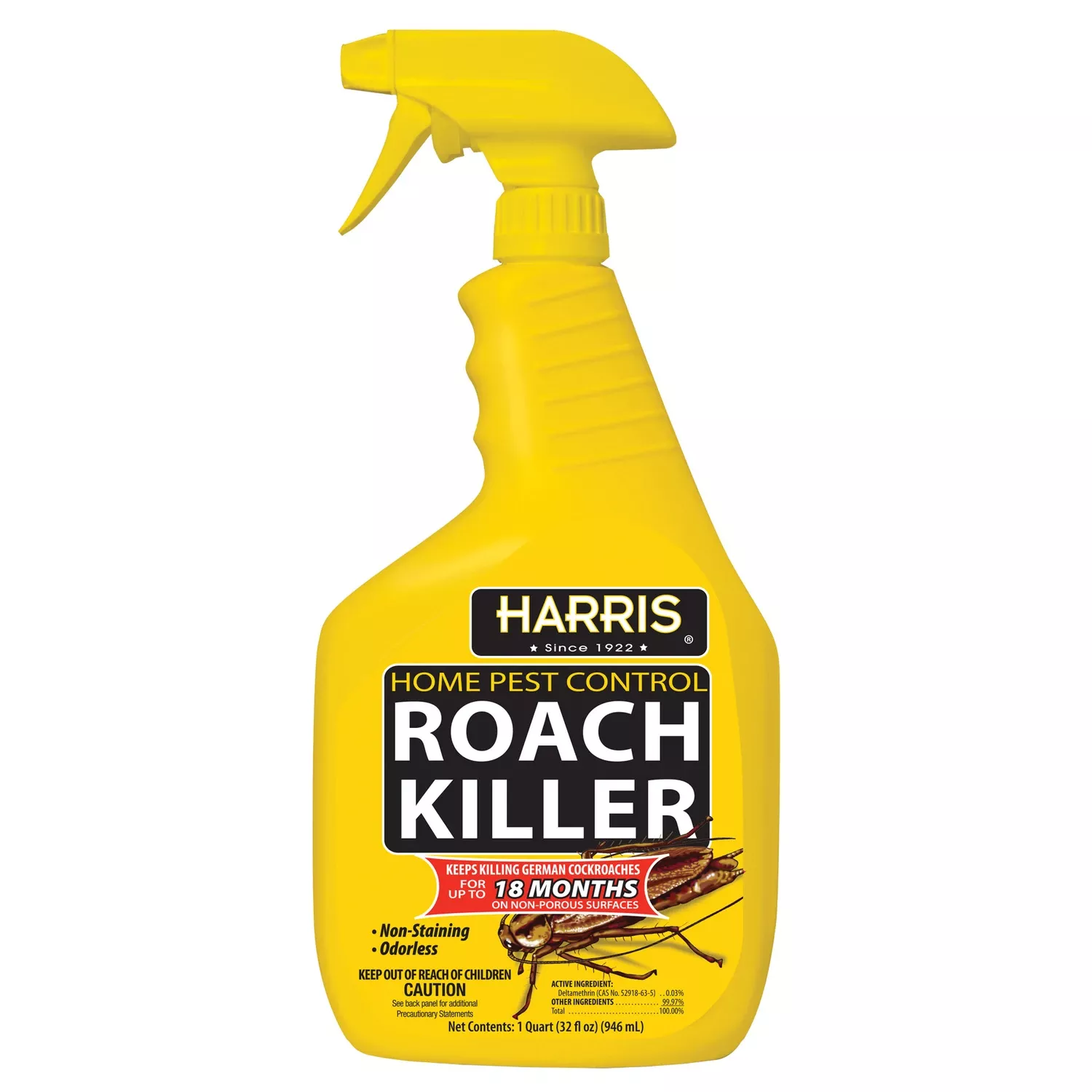 Home Pest Control Roach Killer Liquid 32 Oz - Ready To Use Trigger Spray