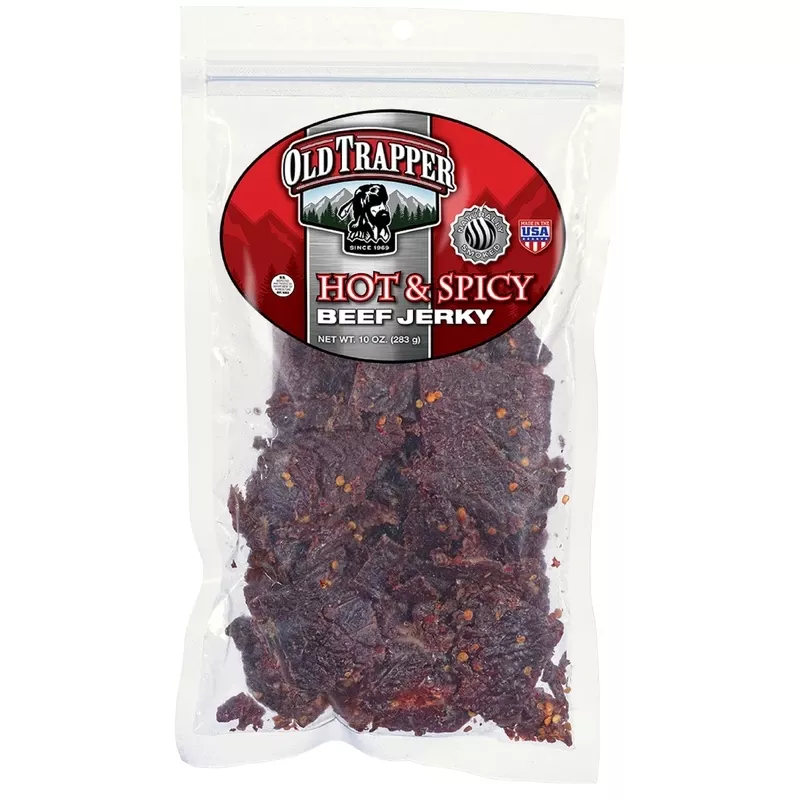 Hot & Spicy Beef Jerky 10 Ounce Bagged Snack