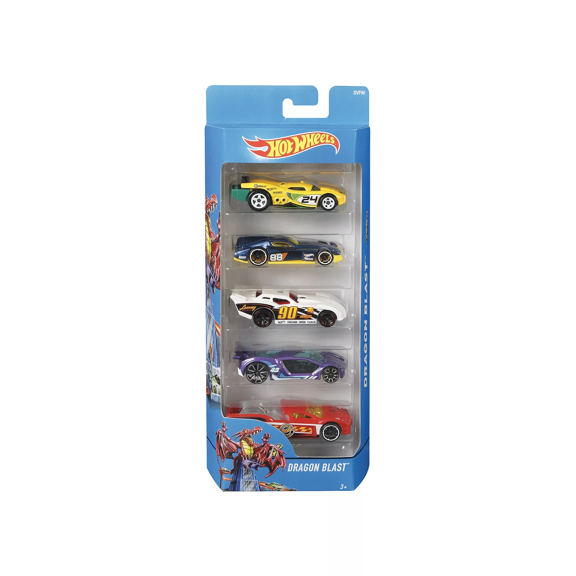 Hot Wheels Diecast Car Multi-colored 5 Pc