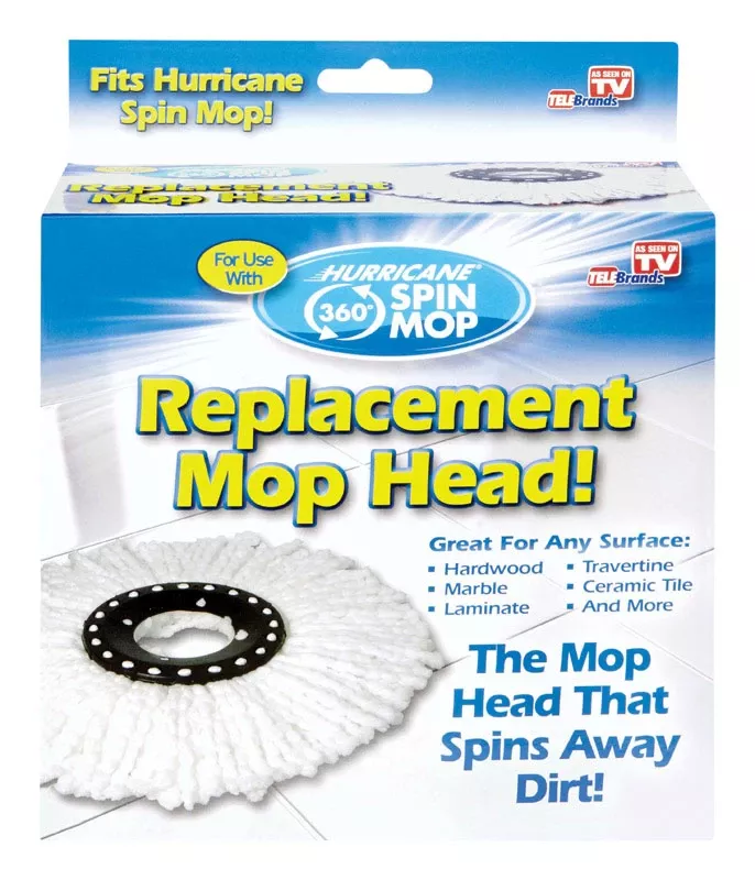 Hurricane 6 In. Spin Microfiber Mop Refill 1 Pk