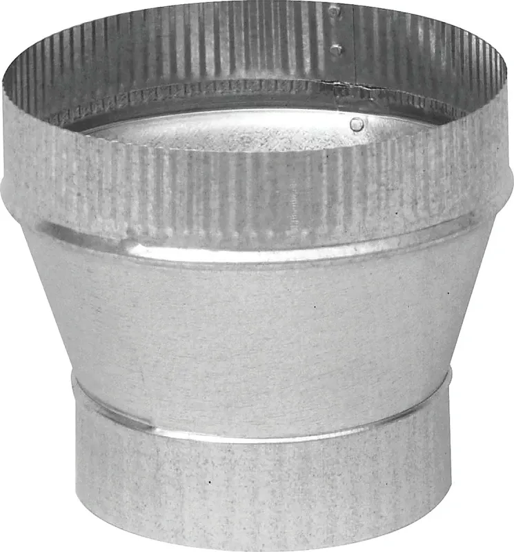 Hvac Duct Pipe Galvanized Taper Increaser, 4 X 6 In., 24-guage