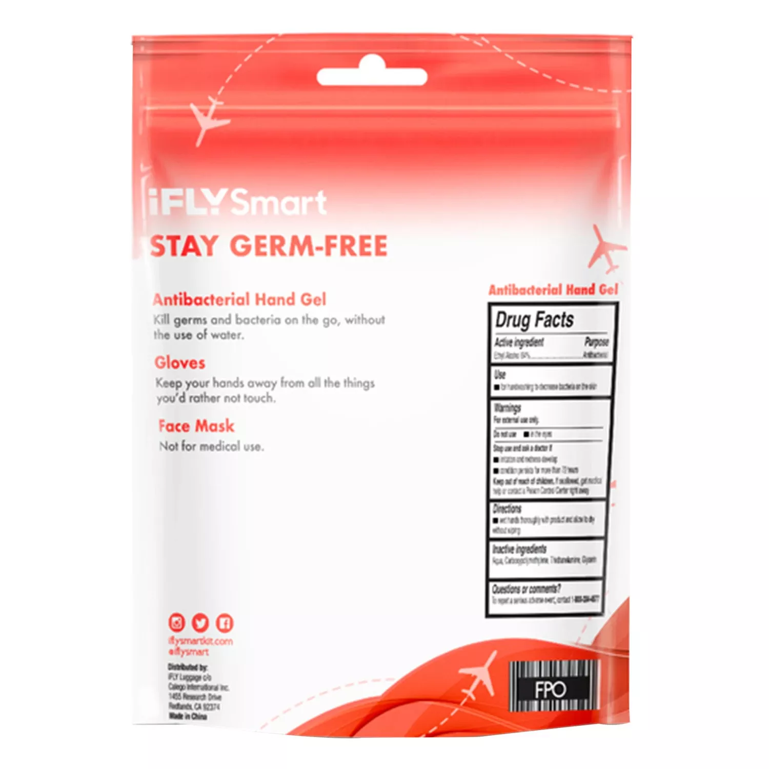 Ifly Smart Travel Germ Free Kit 1 Pk