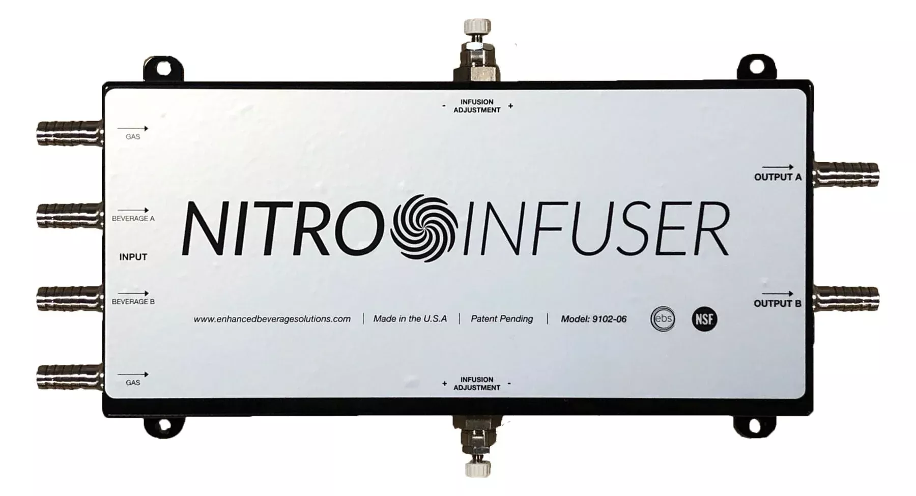 In-Line Nitro Infuser - Nitrogen Injection for Nitro Coffee and Nitro Beer