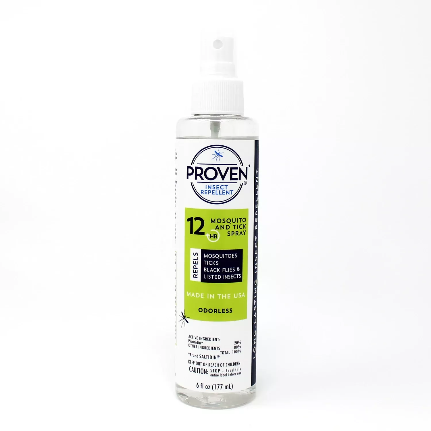 Insect Repellent Liquid For Mosquitoes And Ticks, 6 Ounce Spray Bottle