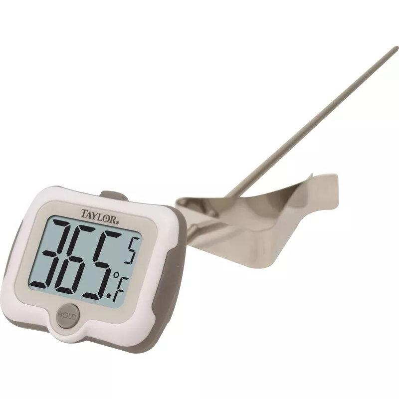 Instant Read Digital Candy Thermometer With Adjustable Head And Stainless Steel Probe