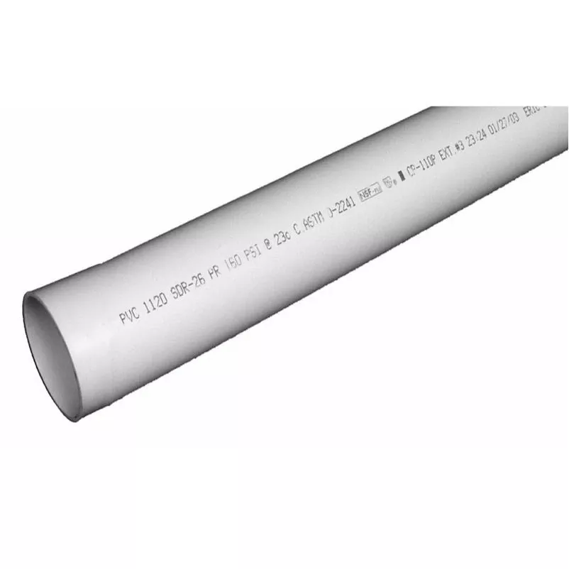 Jm Eagle 2" Sdr26 Pvc Pressure Pipe – 10 Ft, 160 psi, Plain End