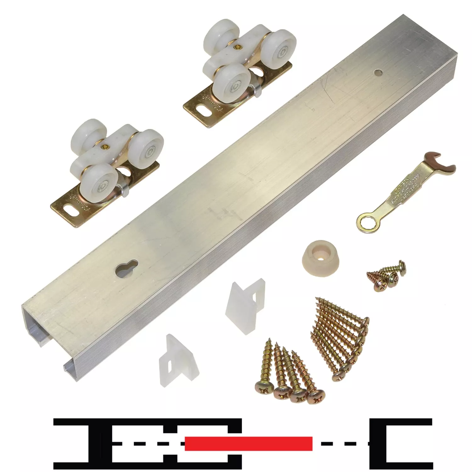 Johnson Hardware 100pd Aluminum Pocket Door Hardware