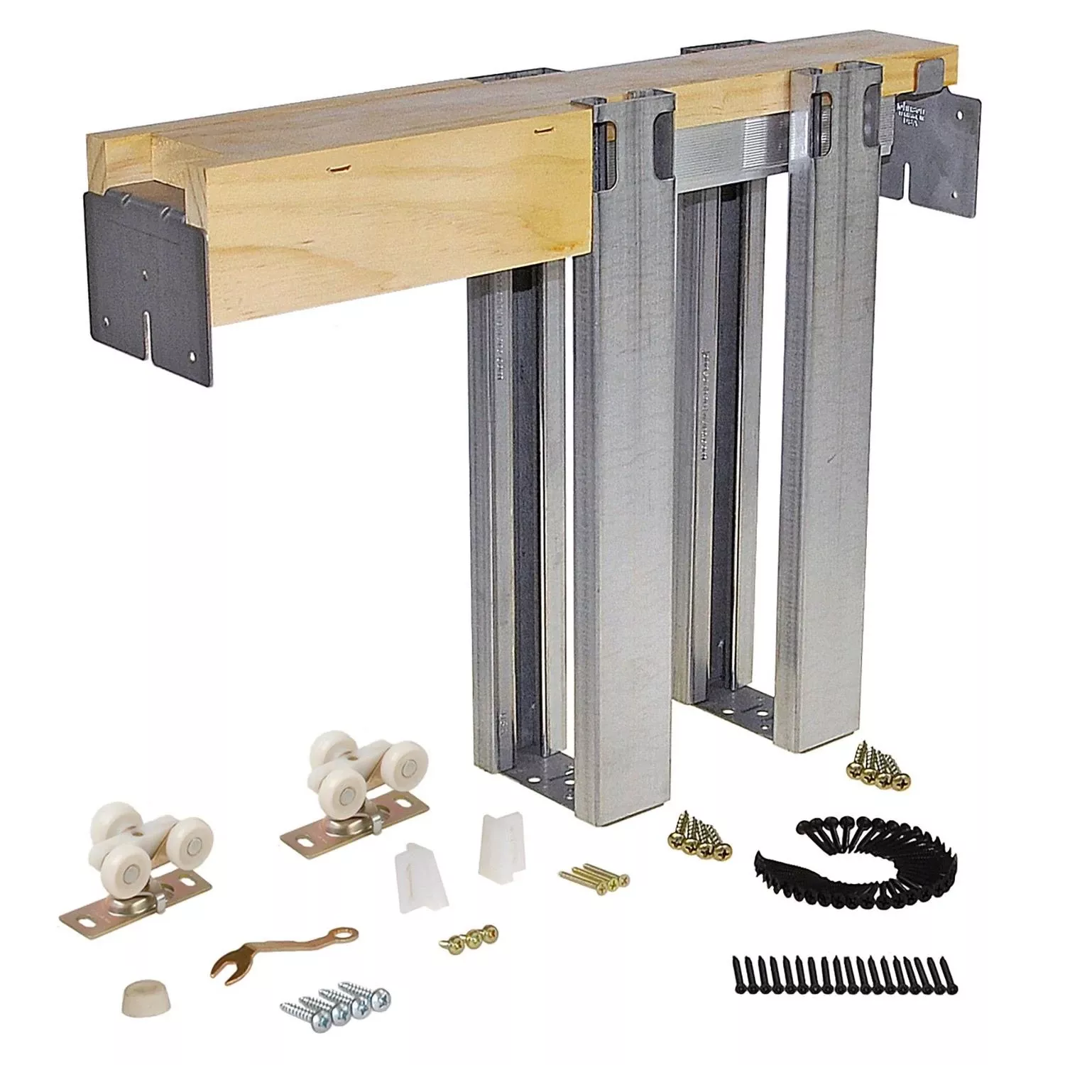 Johnson Hardware 1500hd Series Aluminum Pocket Door Frame Kit