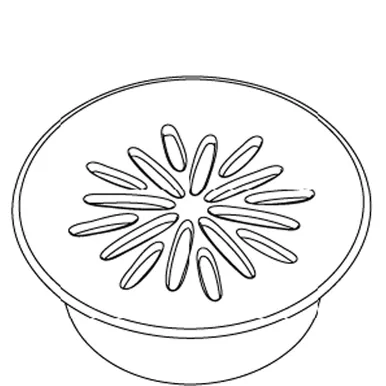 Kohler 1065326-Cp Trim Ring- Grid Drain