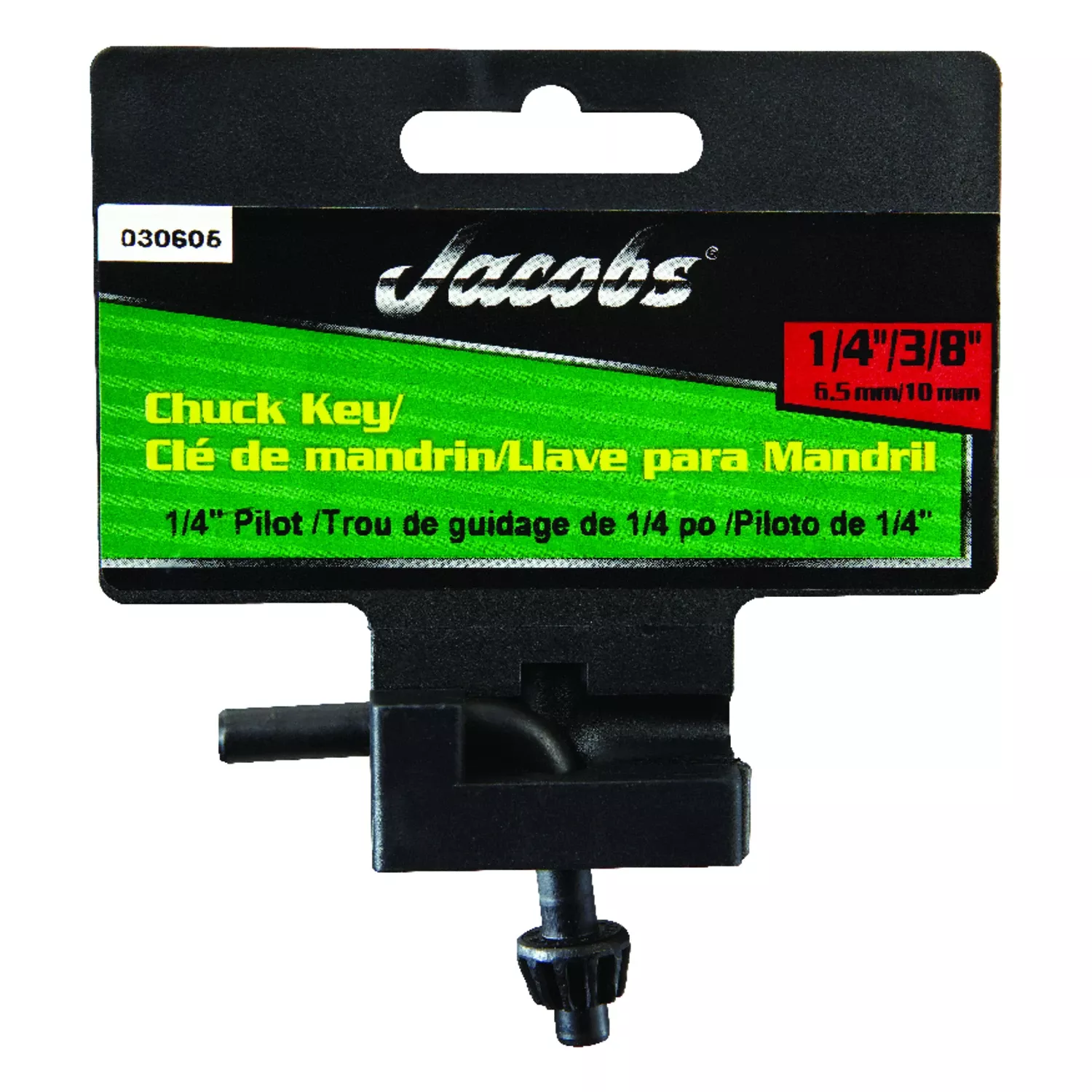 L-chuck Key, 1/4 In. Pilot Shank, 3/8 In.
