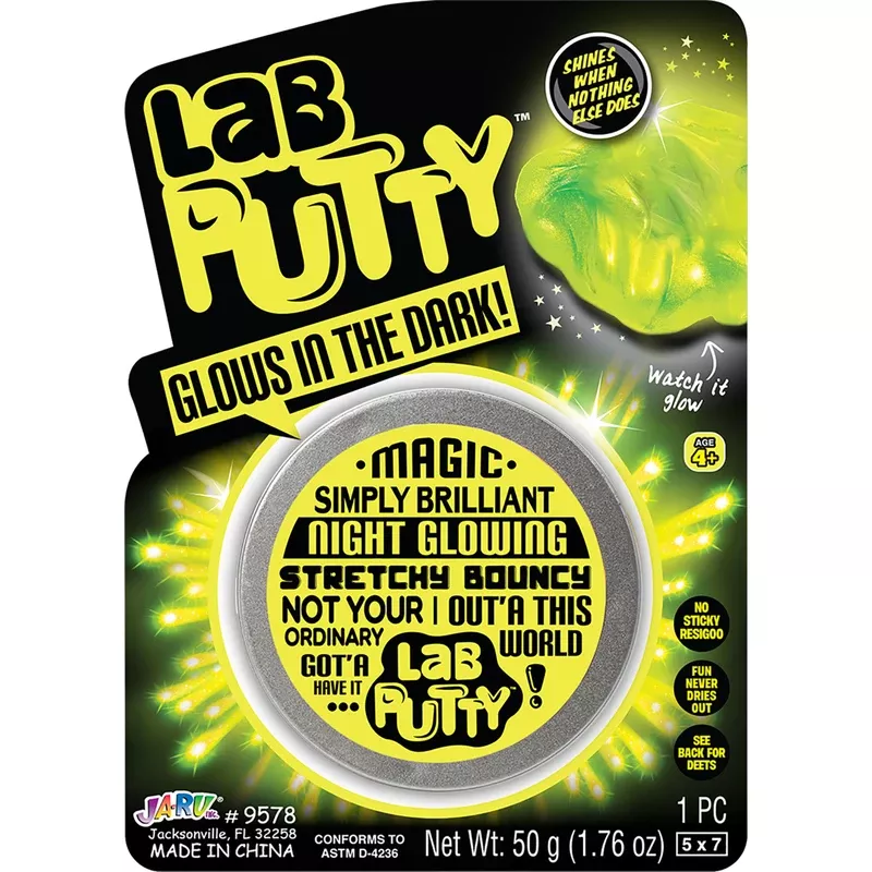 Lab Putty Glow In The Dark Sculpting Toy Polymer 1 Piece