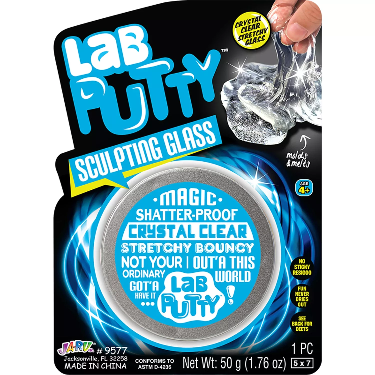 Lab Putty Toy Polymer Clear 1.76 Oz - Model 9577