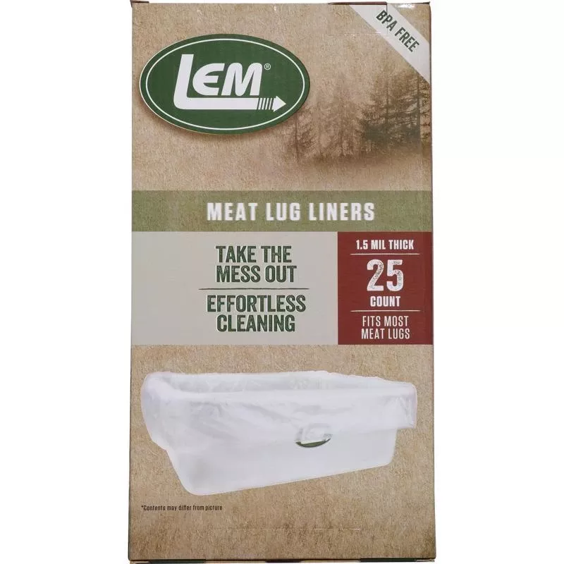 Lem Clear Meat Lug Liners 25 Pk