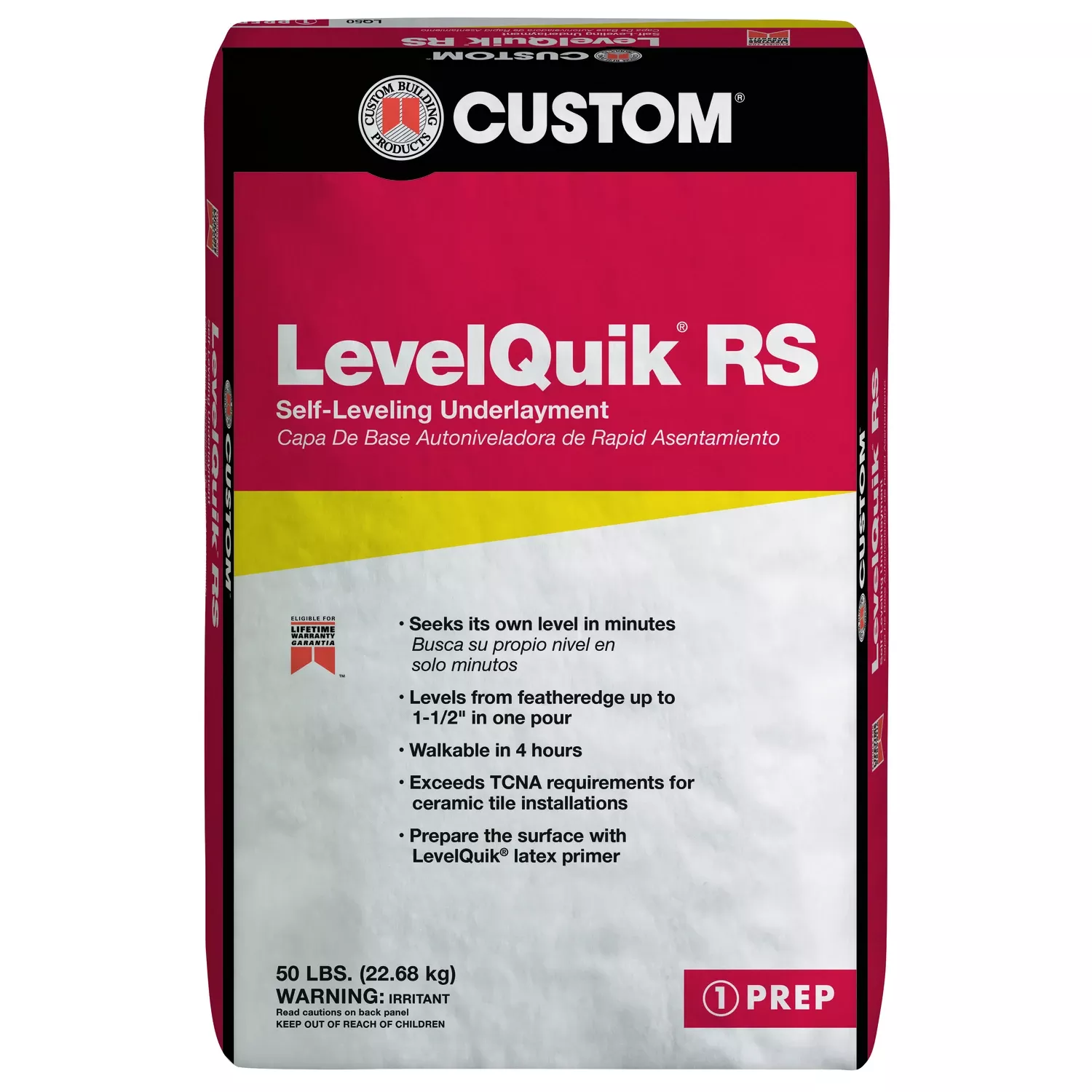 Level Quik Self-leveling Underlayment, Cement-based, 50 Lb.