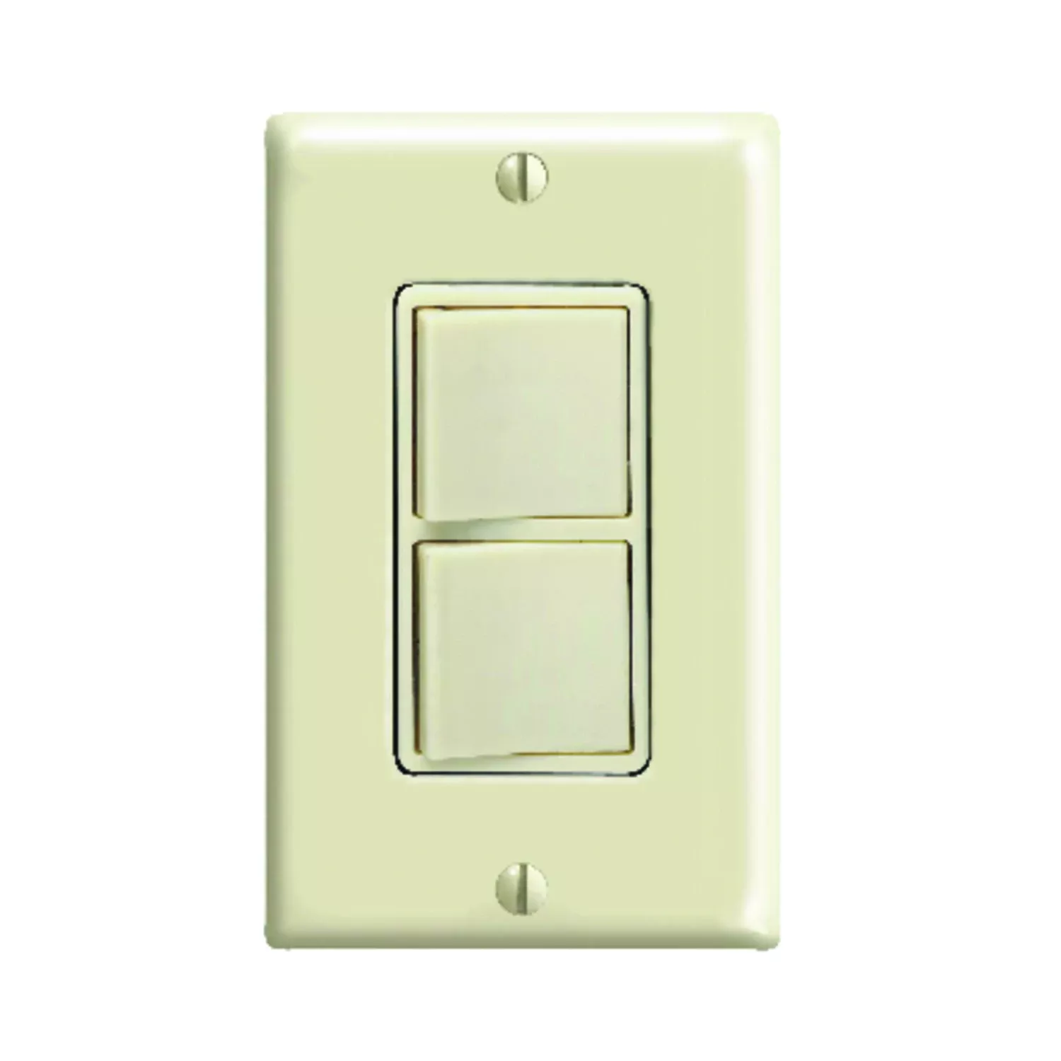 Leviton Decora 15 Amps Single Pole Rocker Switch Ivory 1 Pk