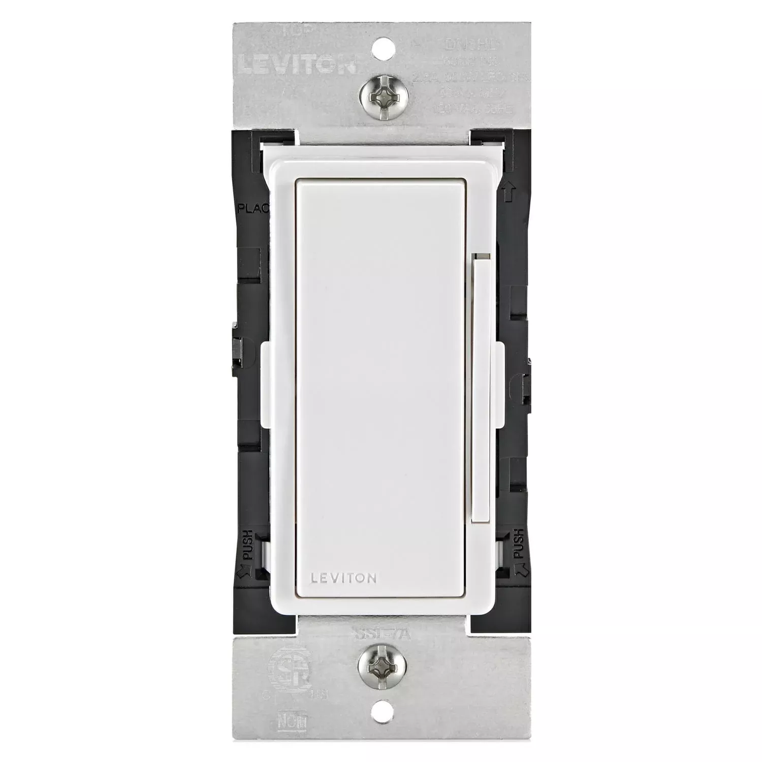Leviton Decora Rocker Smart-enabled Fan Control Switch White 1 Pk