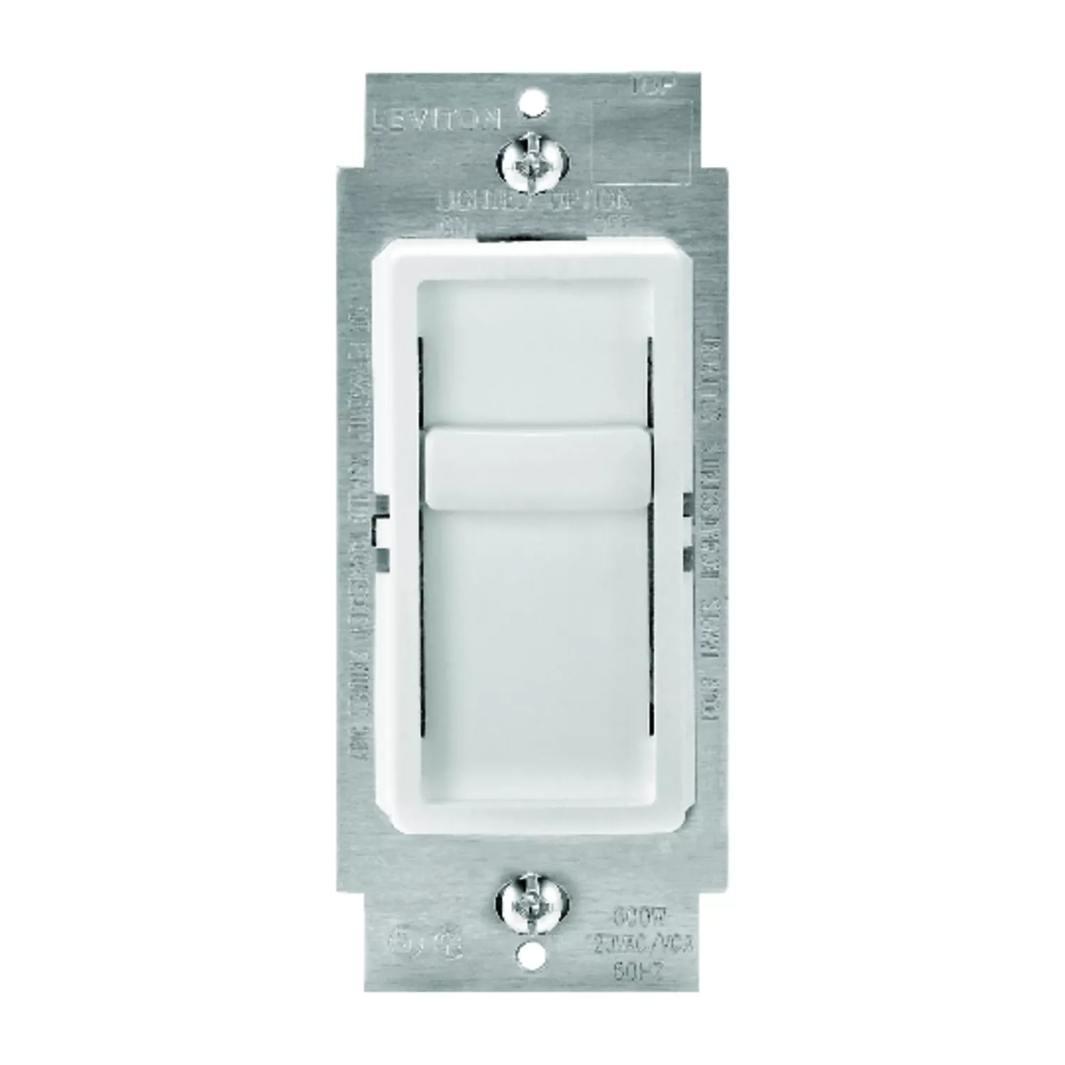 Leviton Decora Sureslide White 600 W Slide Dimmer Switch 1 Pk