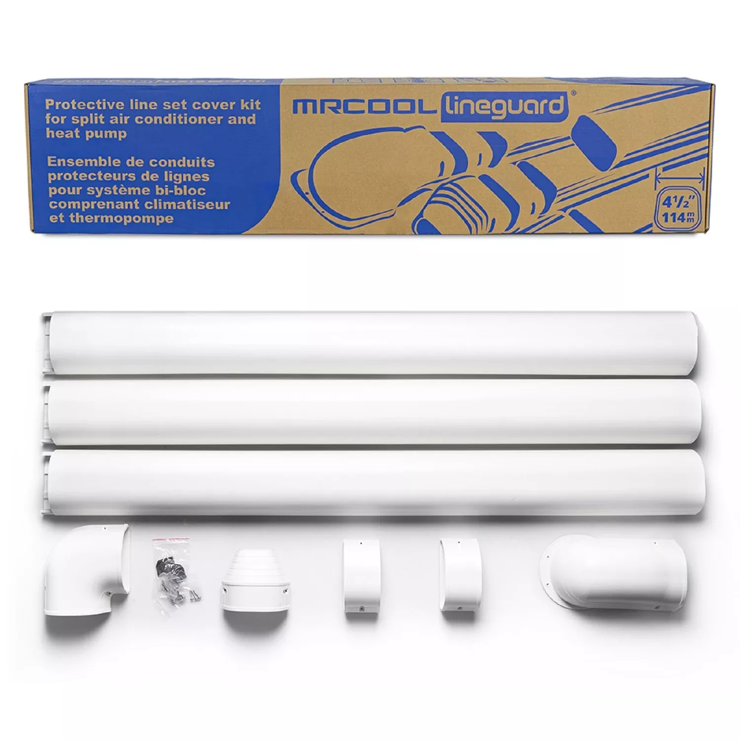 Lineguard Mini Split Install Kit 4-1/2 In. W White - Model Mlg450