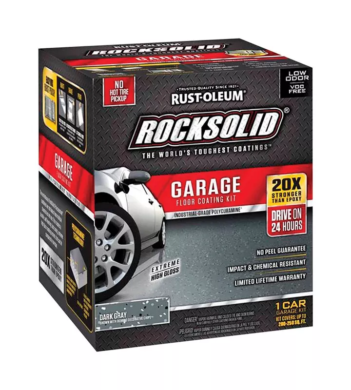 Low Voc Garage Floor Coating Kit, Dark Gray, 90 Oz.
