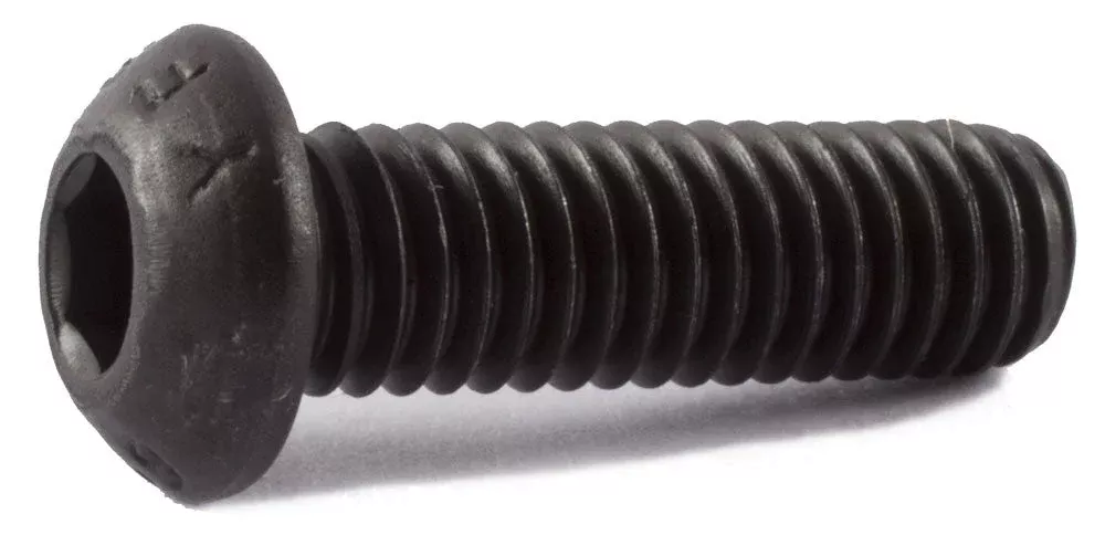 M16-2.00 x 40Button Socket Cap Screw 12.9 Alloy ISO 7380 Black Oxide - Metric