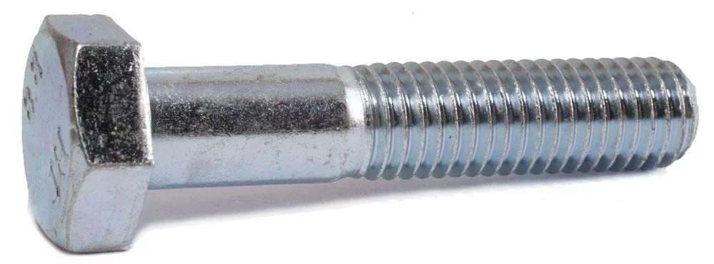 M8-1.25 x 120 Hex Cap Screw 8.8 DIN 931 Zinc Plated