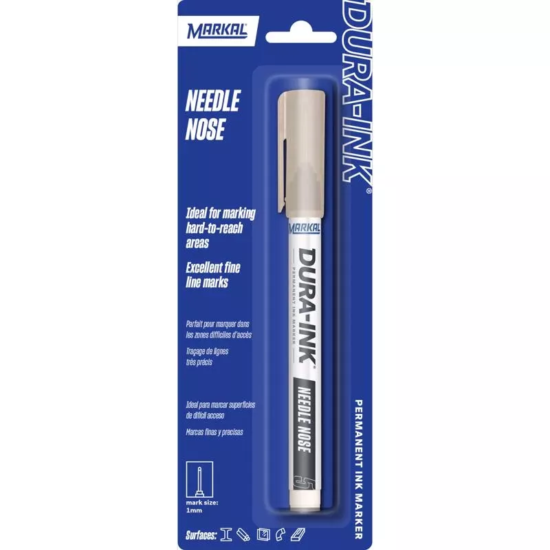 Markal Dura-ink Black Needle Nose Permanent Marker 1 Pk