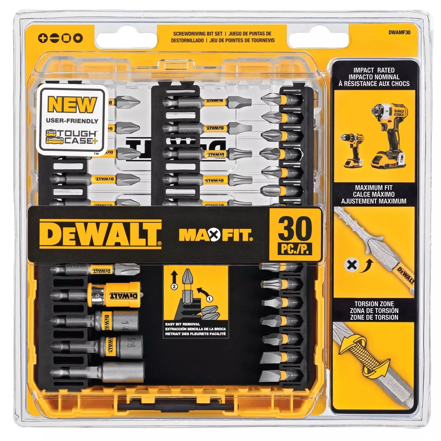 Maxfit Screwdriver Bit Set 30 Pieces With Toughcase+ System