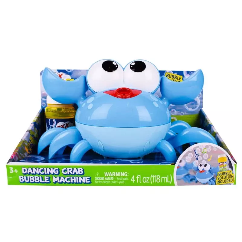 Maxx Bubbles Dancing Crab Bubble Machine For Kids, Blue