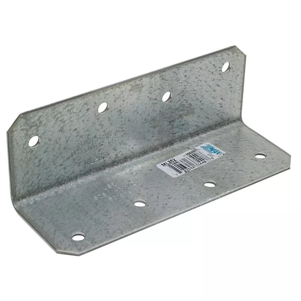 Medium L Angle, Zmax Coating, 2 X 6 In.