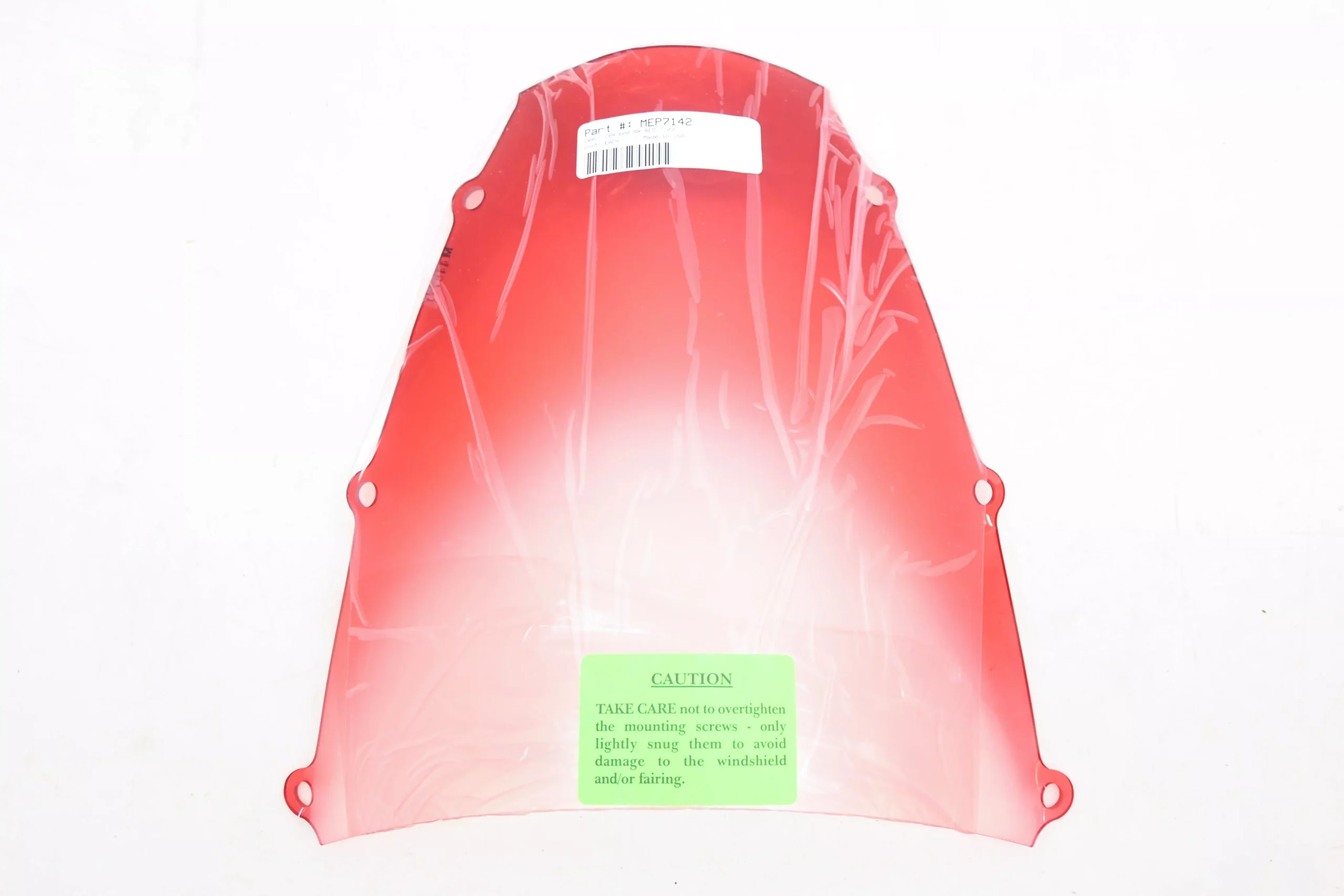 Memphis Shades MEP7142 Red Windscreen NOS