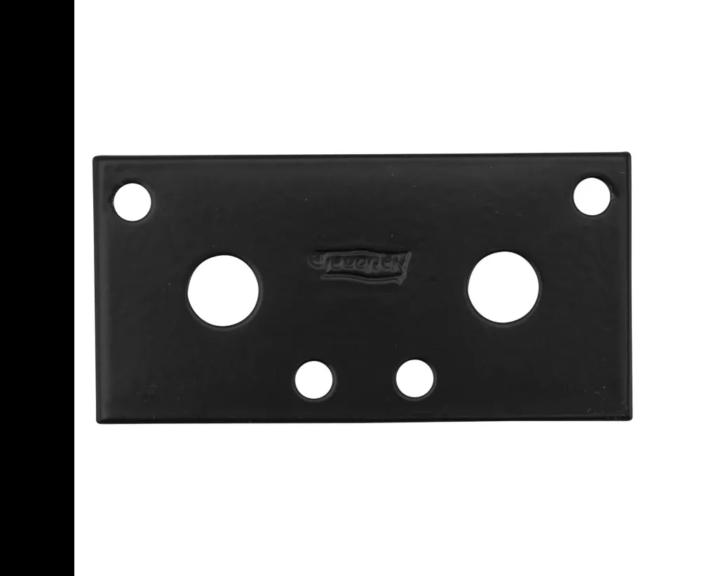 Mending Brace, Black Steel, 3 In.