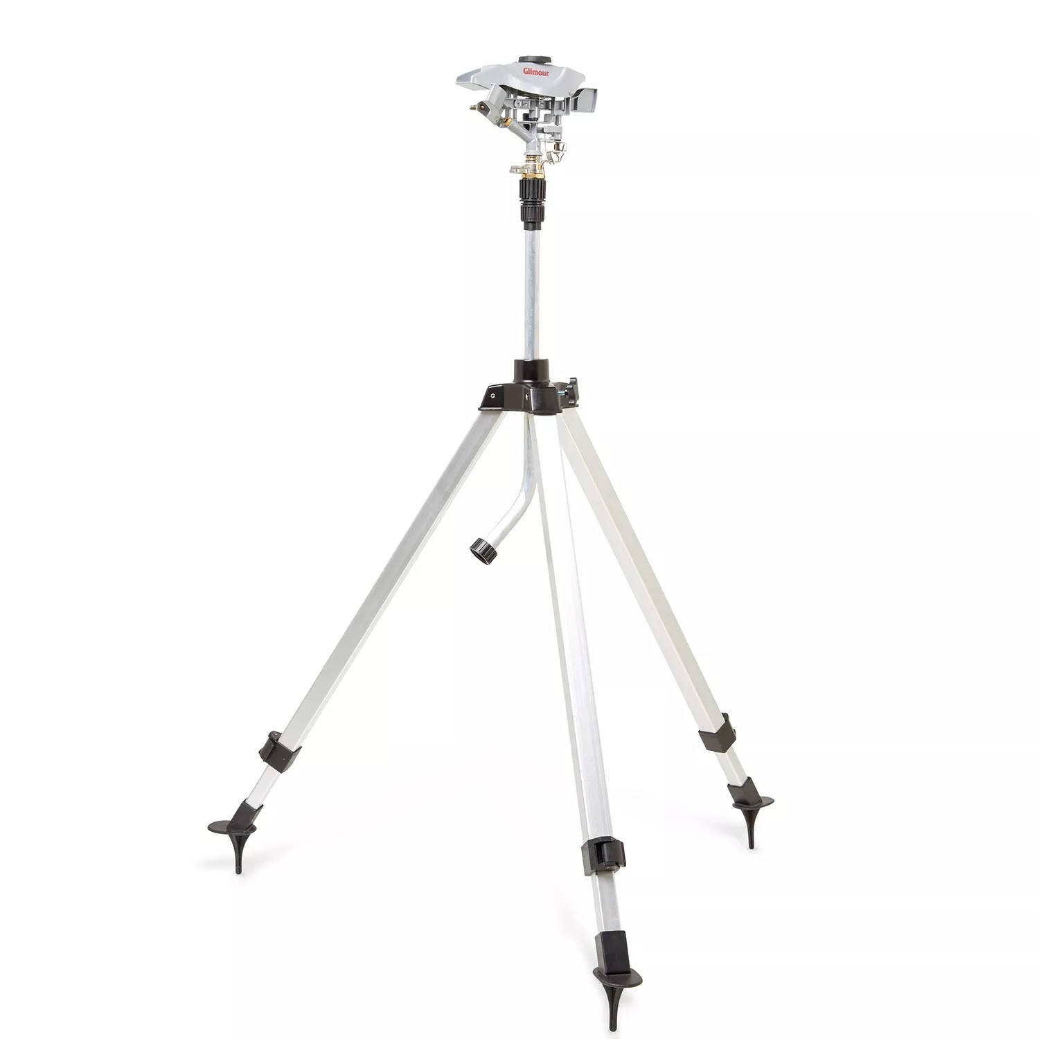 Metal Tripod Base Impulse Sprinkler 8500 Sq Ft With Adjustable Nozzle