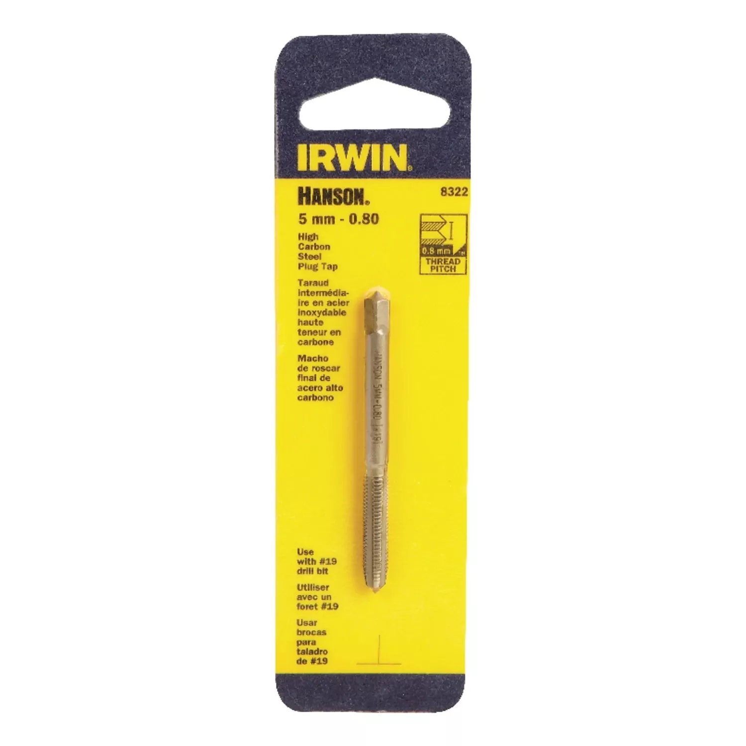 Metric Tap, Carbon Steel, 5mm X 0.80