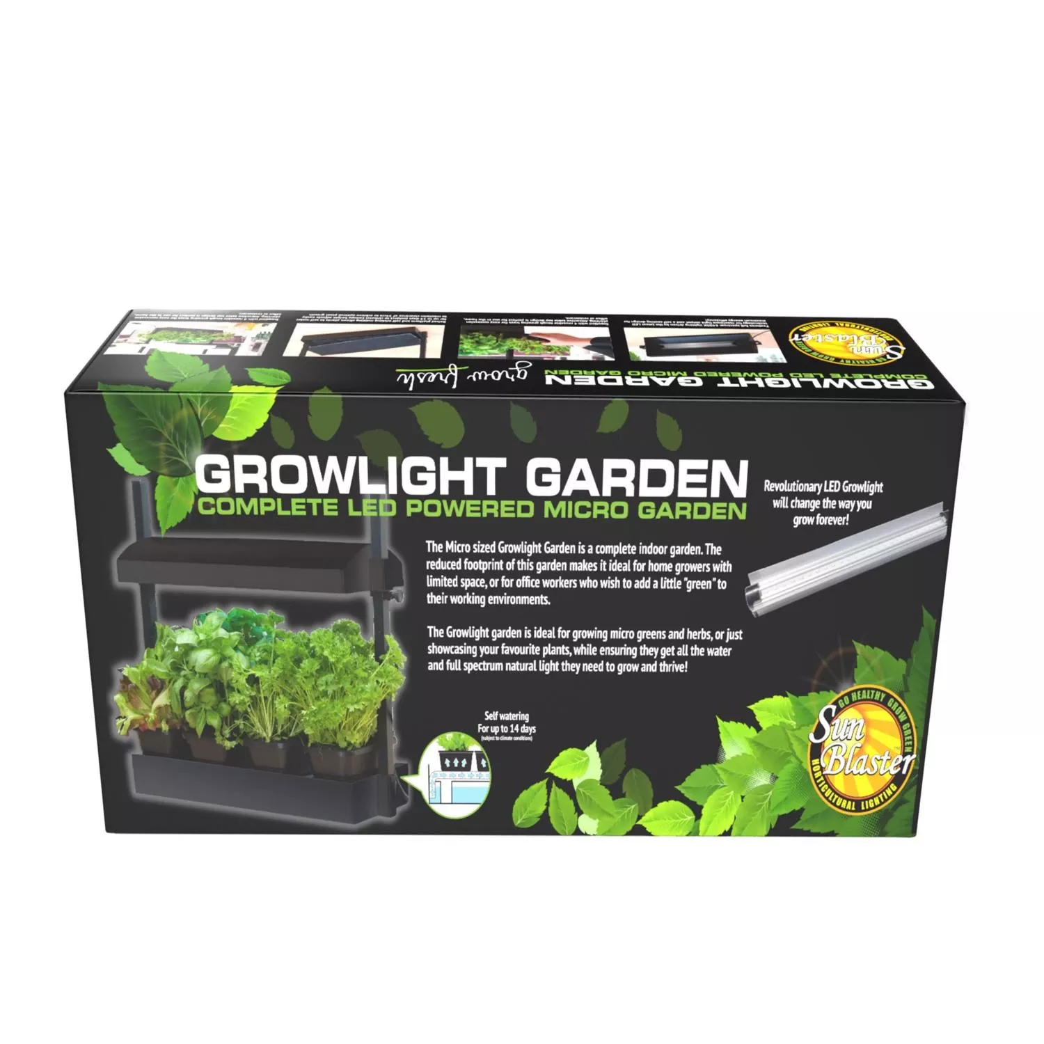 Micro Led Grow Light Garden, Black