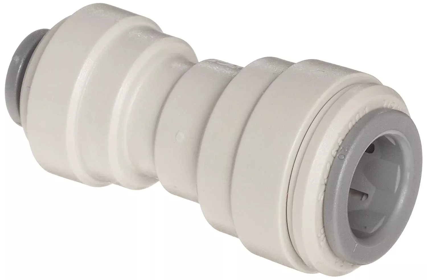 Micro Matic PI201208S 3/8 Inch Reducing Straight Connector Polypropylene