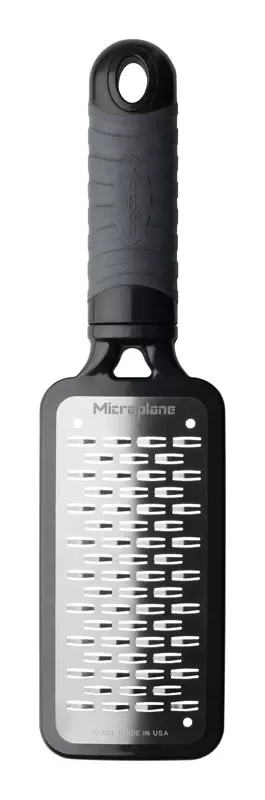 Microplane Black/silver Plastic/stainless Steel Ribbon Cheese Grater