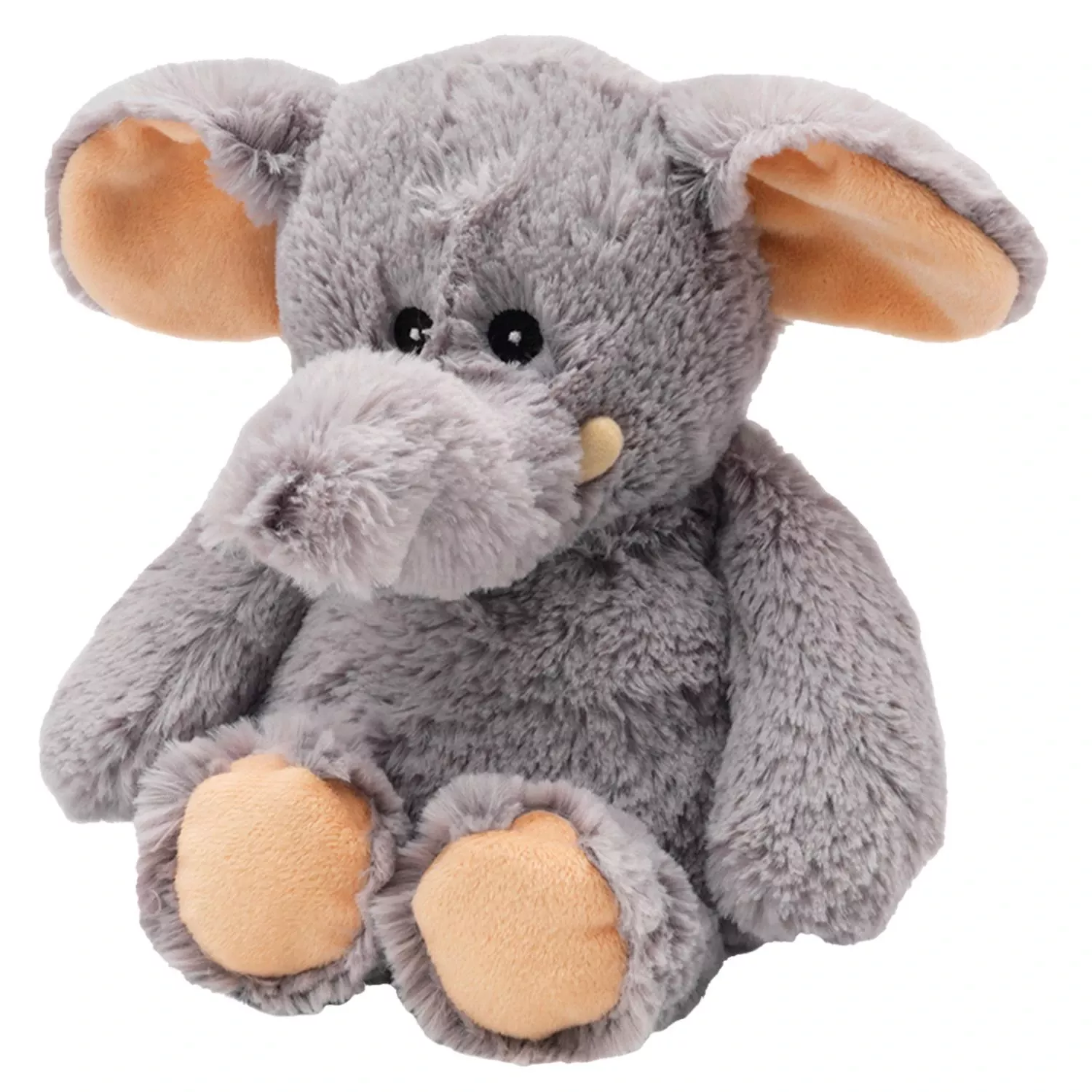 Microwavable Plush Gray Elephant Stuffed Animal 13 Inches