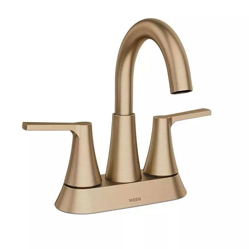Mika 2-handle High-arc Bathroom Faucet, Bronzed Gold